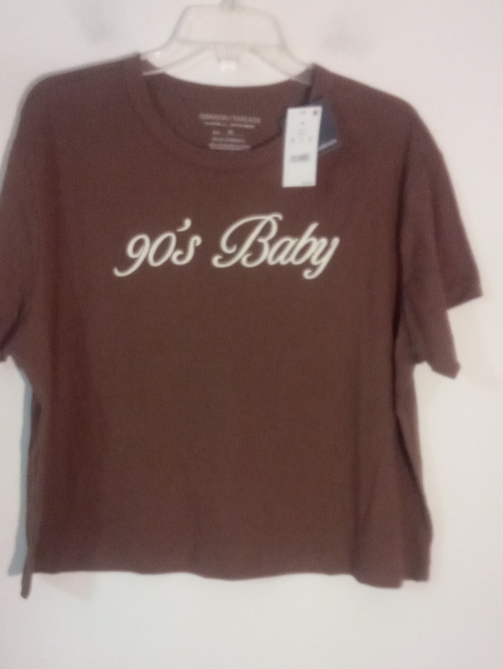 * Grayson Threads Brown '90's Baby' Graphic Tee  XL NWT Slightly Croppef